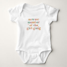 Newest Member of the Girl Gang Cute Boho Baby Girl T Shirt