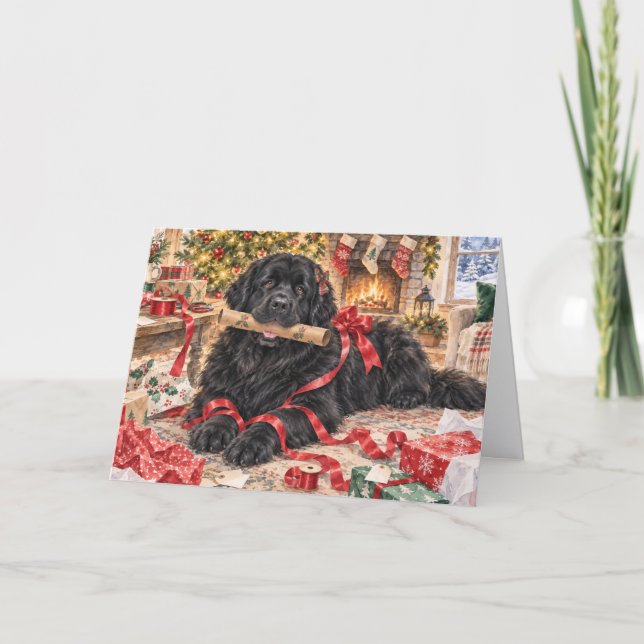 Newf Holiday Presentpapper Roligt Kort (Framsida)