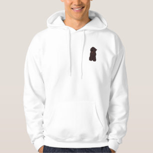 "Newfie-älskare" Herrbrun newfoundlandshund Hoodie