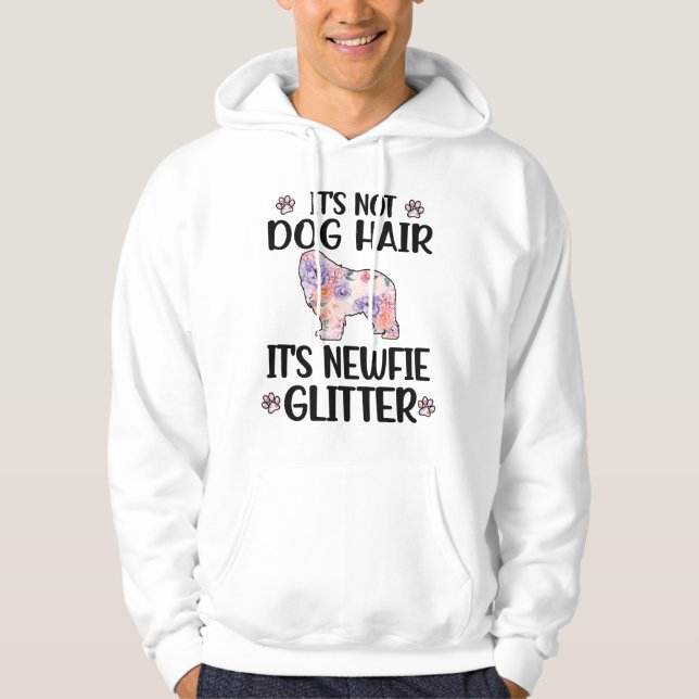 Newfie Älskare Newfoundland Hundägare Newfie Mamma Hoodie (Framsida)