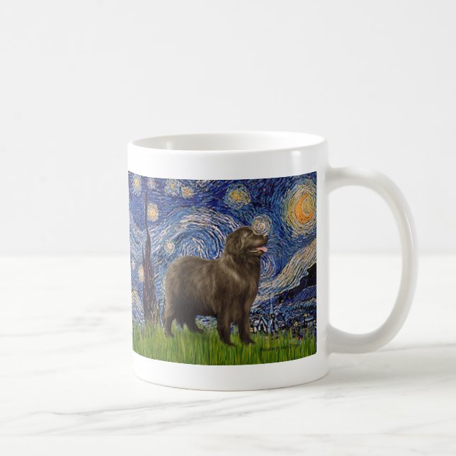 Newfie (brun2) - Stjärnkväll Kaffemugg (Höger)