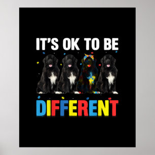 Newfie Det är okej att vara annorlunda Funny N Poster