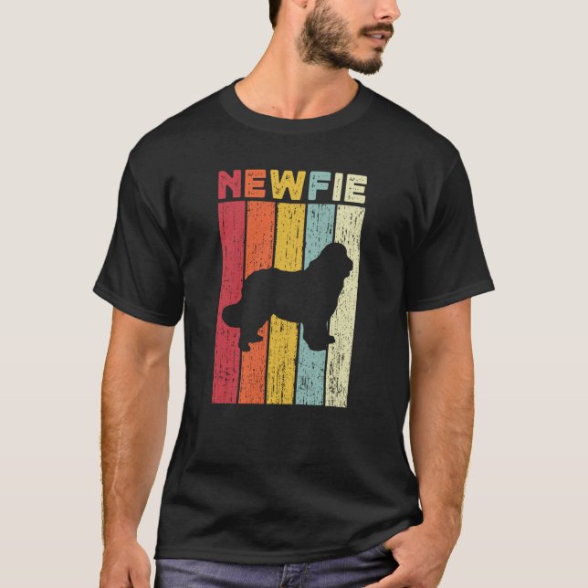 Newfie For Men Women Kids Newfoundland Dog Dad Mom T Shirt (Framsida)