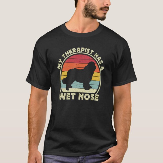 Newfie For Men Women Newfy Newfoundland Dog Dad Mo T Shirt (Framsida)