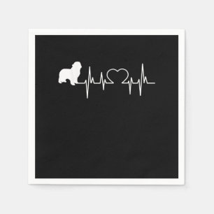 Newfie Heartslag Newfoundland Cute Newfie Pappersservett