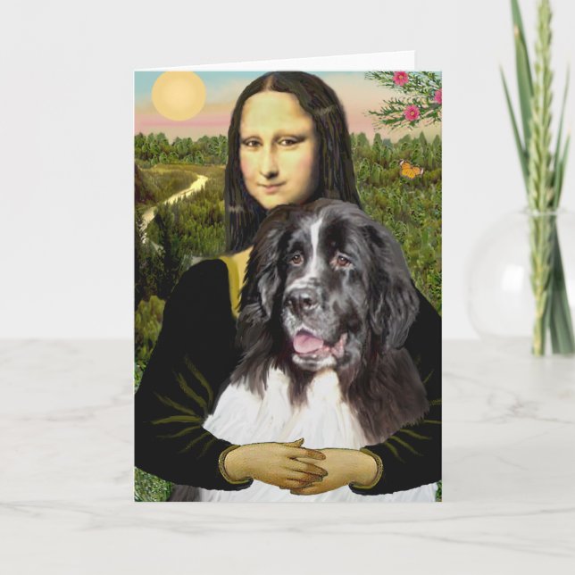 Newfie (Landseer3) - Mona Lisa Kort (Framsida)
