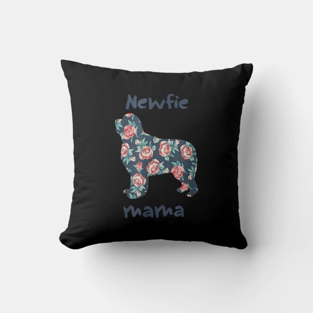 Newfie mamma | Newfoundland hund mamma Kudde (Framsida)
