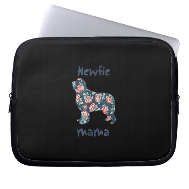 Newfie mamma | Newfoundland hund mamma Laptop Fodral (Framsidan)