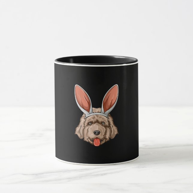 Newfie påskhare öron | hund av newfoundland mugg (Center)