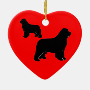 Newfies, newfies och mer newfies! julgransprydnad keramik