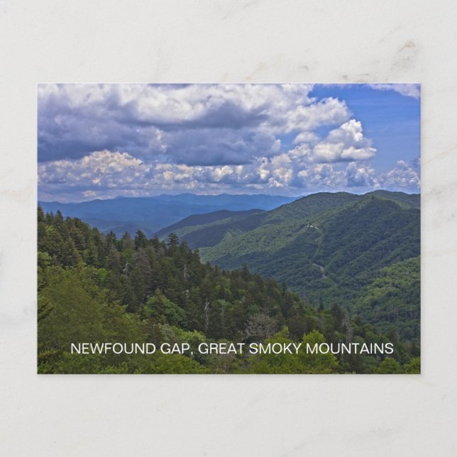 Newfound Gap, Great Smoky Mountains nationalpark Vykort (Framsida)