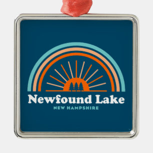 Newfound Sjö New Hampshire Rainbow Julgransprydnad Metall