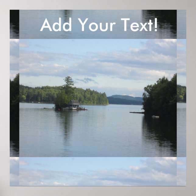 Newfound Sjö Söt New Hampshire Poster (Framsidan)