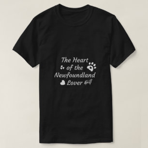 Newfoundland-älskarens hjärta T-shirt