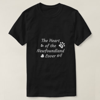 Newfoundland-älskarens hjärta T-shirt