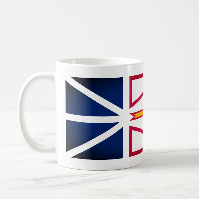 Newfoundland and Labrador flagga (lodrät) Kaffemugg (Vänster)