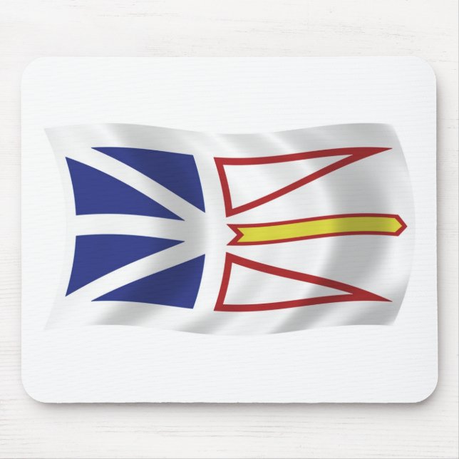 Newfoundland and Labrador Flagga Mousepad Musmatta (Framsidan)
