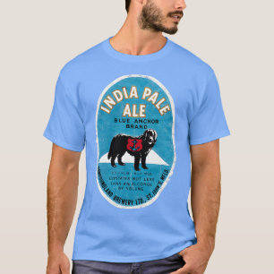 Newfoundland Beer Label Blue Anchor T Shirt