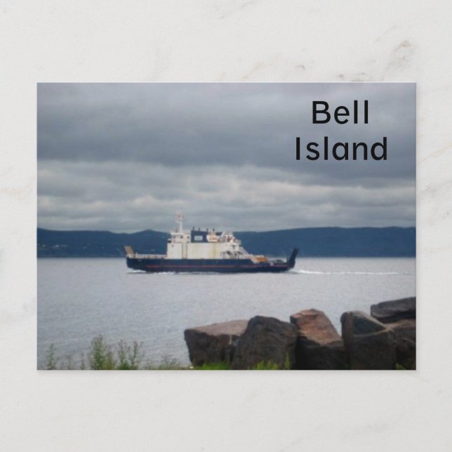 Newfoundland Bell Island Ferry Flanders Vykort (Framsida)