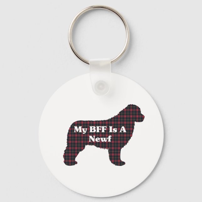 Newfoundland BFF Gifts Nyckelring (Framsida)
