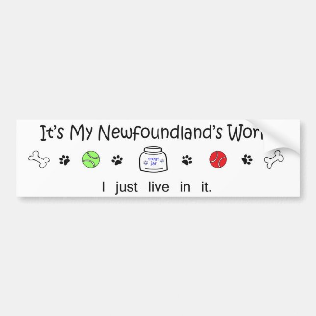 Newfoundland Bildekal (Framsidan)
