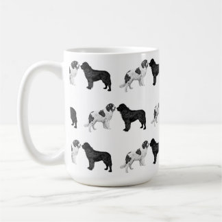 Newfoundland Black och Landseer Kaffemugg