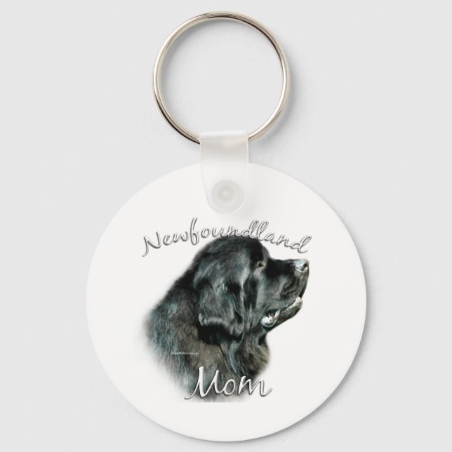 Newfoundland (blk) Mamma 2 Nyckelring (Framsida)