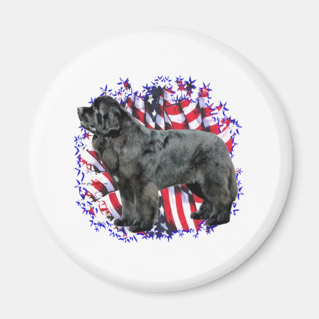 Newfoundland (blk) Patriot Magnet (Framsidan)