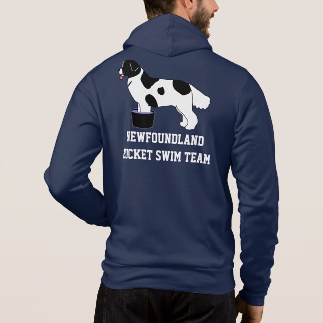 Newfoundland Bucket Simma Team Jacka (Landseer) T-shirt (Baksida)