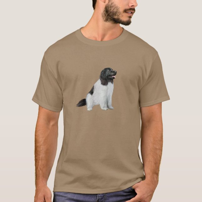 Newfoundland (C) - Landseer #1 T Shirt (Framsida)