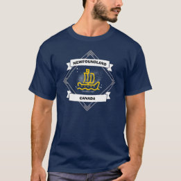 Newfoundland Canada grundades 1497 Sailing Frakt T Shirt