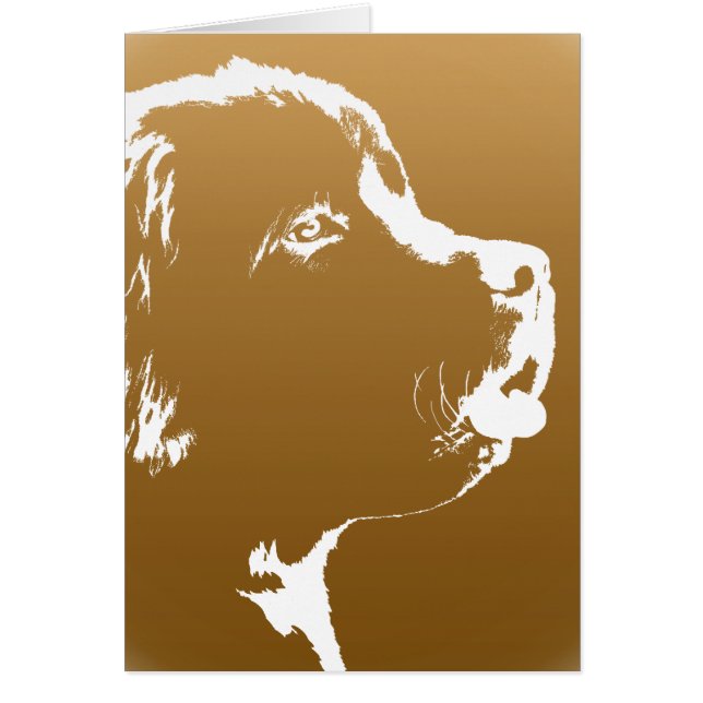 Newfoundland Card Anpassningsbar Newfoundland Hund Hälsningskort (Framsidan)