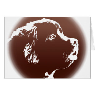 Newfoundland Card Anpassningsbar Newfoundland Hund Hälsningskort