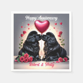 Newfoundland Dog Anniversary Pappersservett