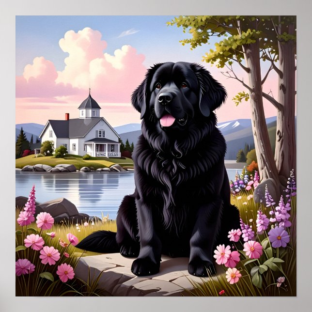 Newfoundland Dog Poster (Framsidan)
