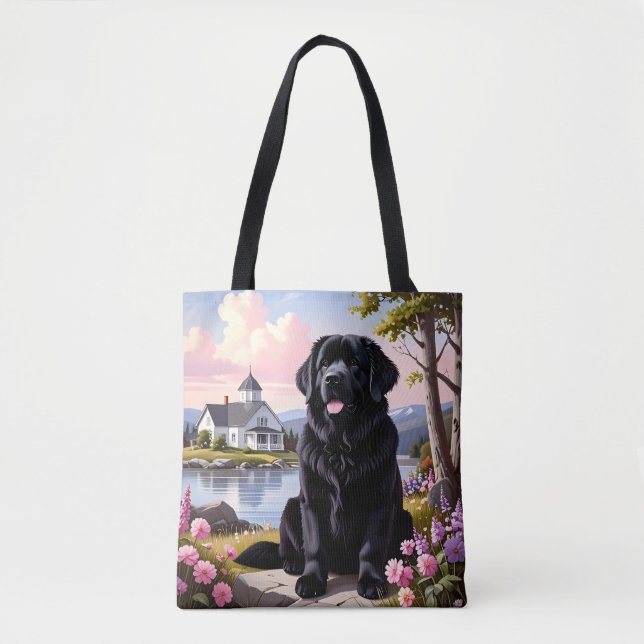 Newfoundland Dog Tygkasse (Framsida)