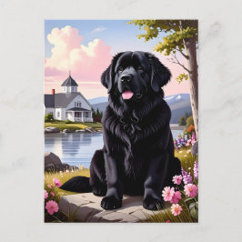 Newfoundland Dog Vykort