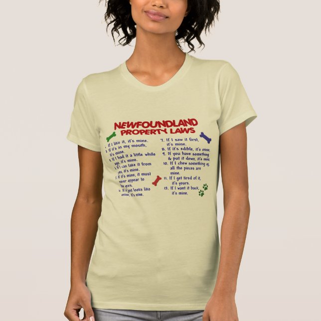 NEWFOUNDLAND egendomlagar 2 T-shirt (Framsida)