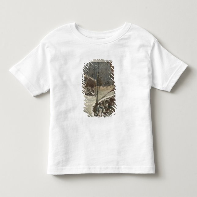 Newfoundland fiskare tee shirt (Framsida)