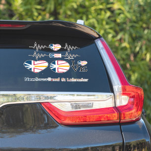 Newfoundland Flagga Assorted Car Stickers Klistermärken