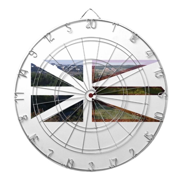 Newfoundland Flagga Darttavla (Framsidan)