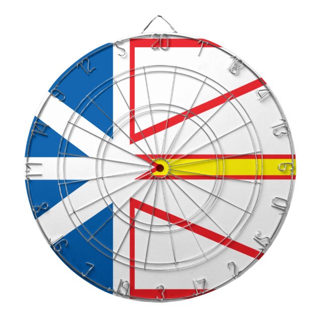 Newfoundland flagga darttavla (Framsidan)
