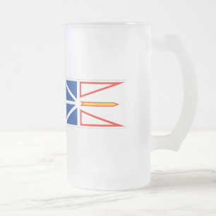 NEWFOUNDLAND FLAGGA FROSTAT ÖLGLAS
