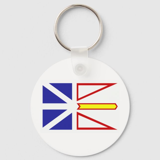 Newfoundland Flagga Nyckelring (Framsida)