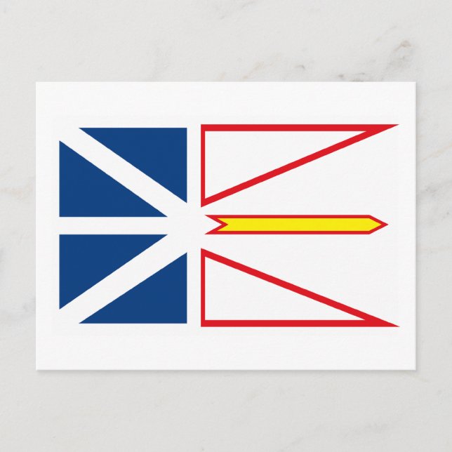 Newfoundland Flagga Postcard Vykort (Framsida)