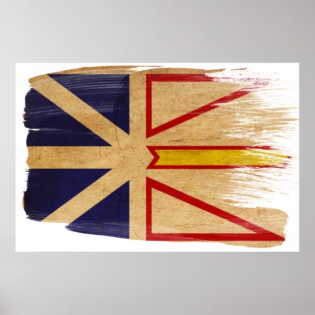 Newfoundland Flagga Poster (Framsidan)