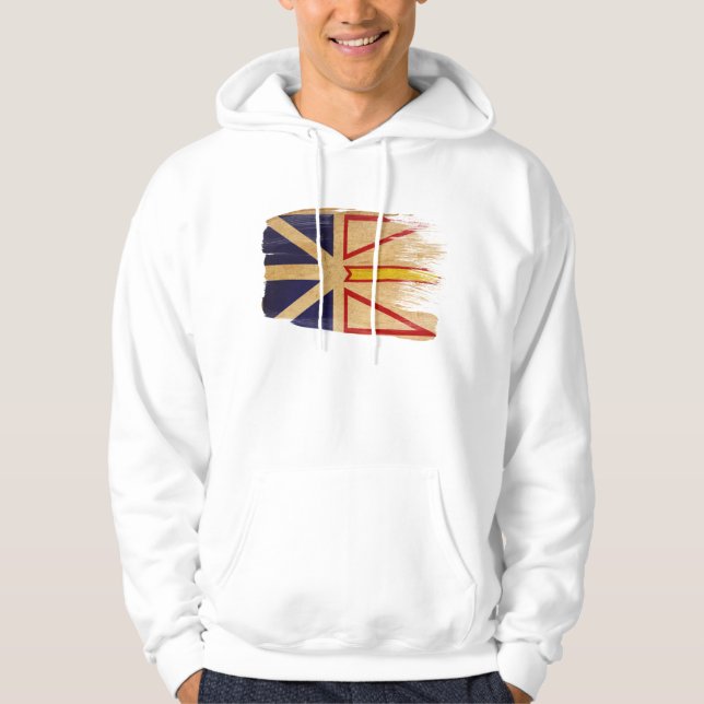 Newfoundland flaggaHoodie Munkjacka (Framsida)