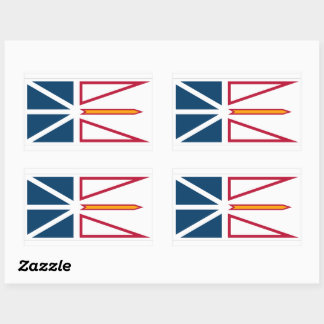 Newfoundland Flaggor Graphic Rektangulärt Klistermärke