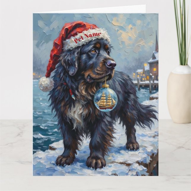 Newfoundland Gentle Christmas Rescue Kort (Framsida)