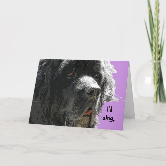 Newfoundland Grattis på födelsedagen Kort (Framsida)